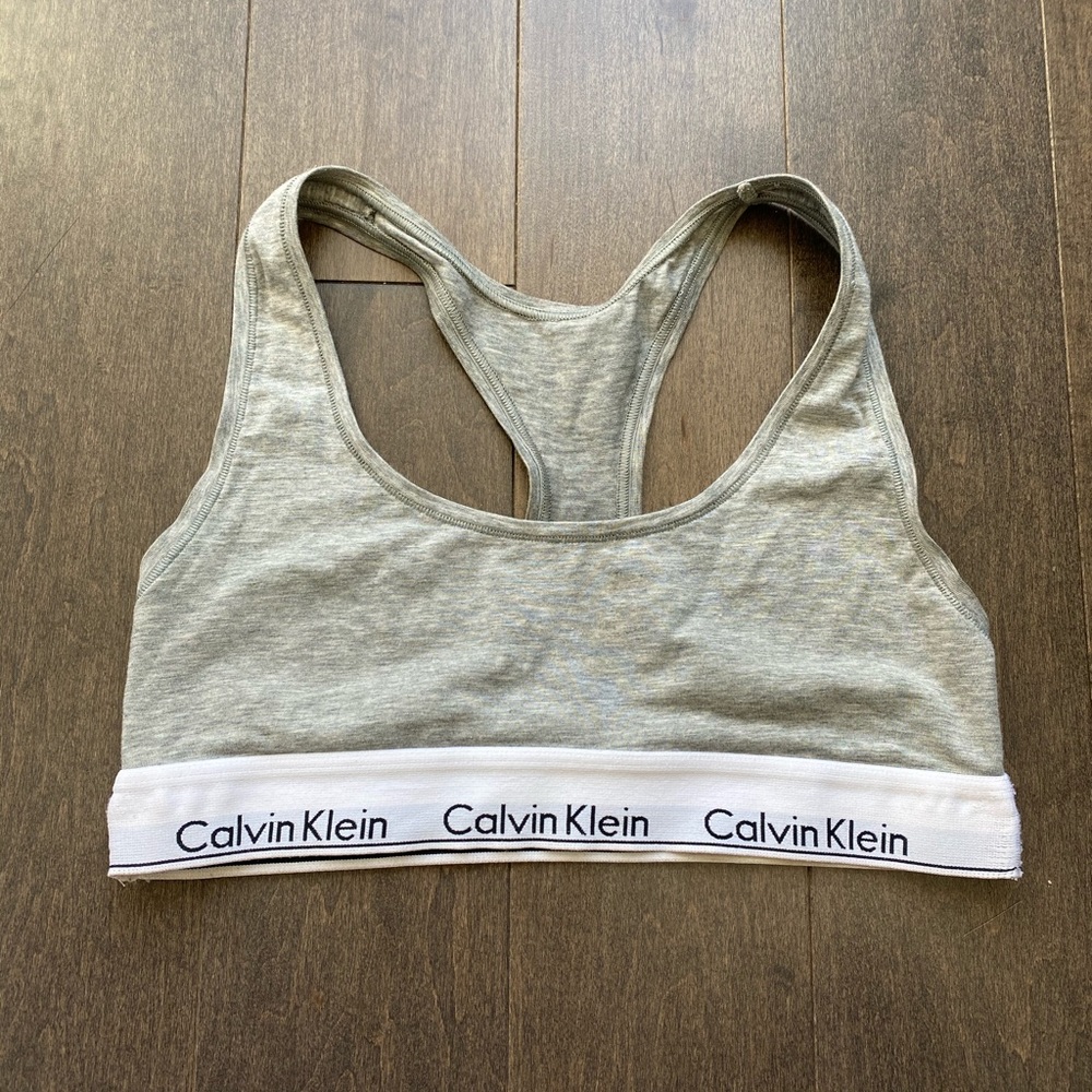 Grey Calvin Klein bra